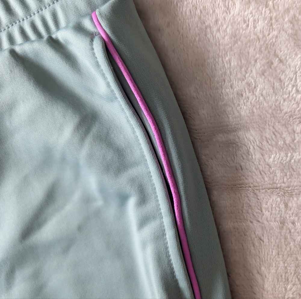 Puma Trackpants Green Purple Athleisure Straight Leg Mid Rise XS New With Tags image 7
